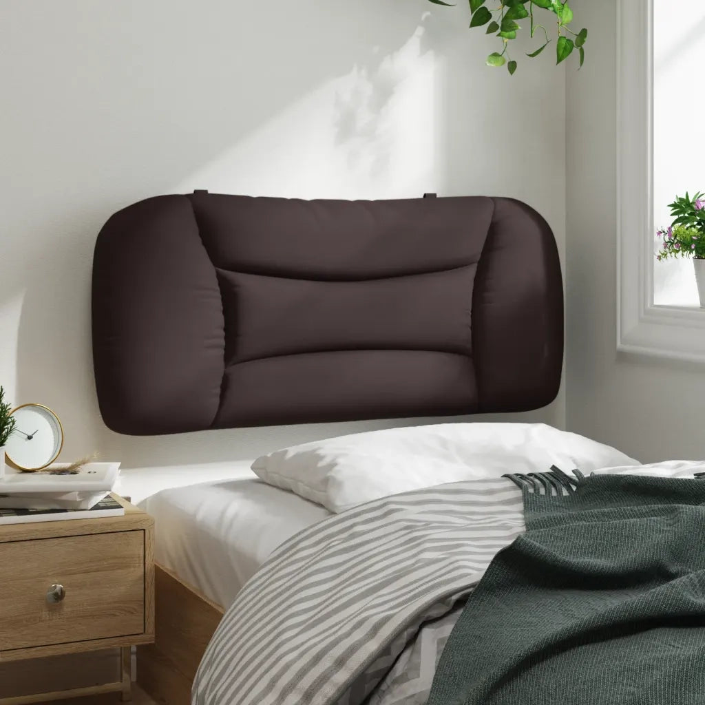 Cuscino Testiera Hvar Marrone Scuro 90 cm in Tessuto 374540