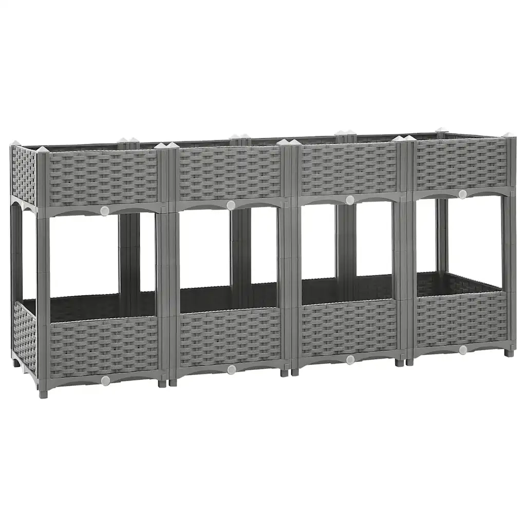 Fioriera Rialzata 160x40x71 cm in Polipropilene 153300