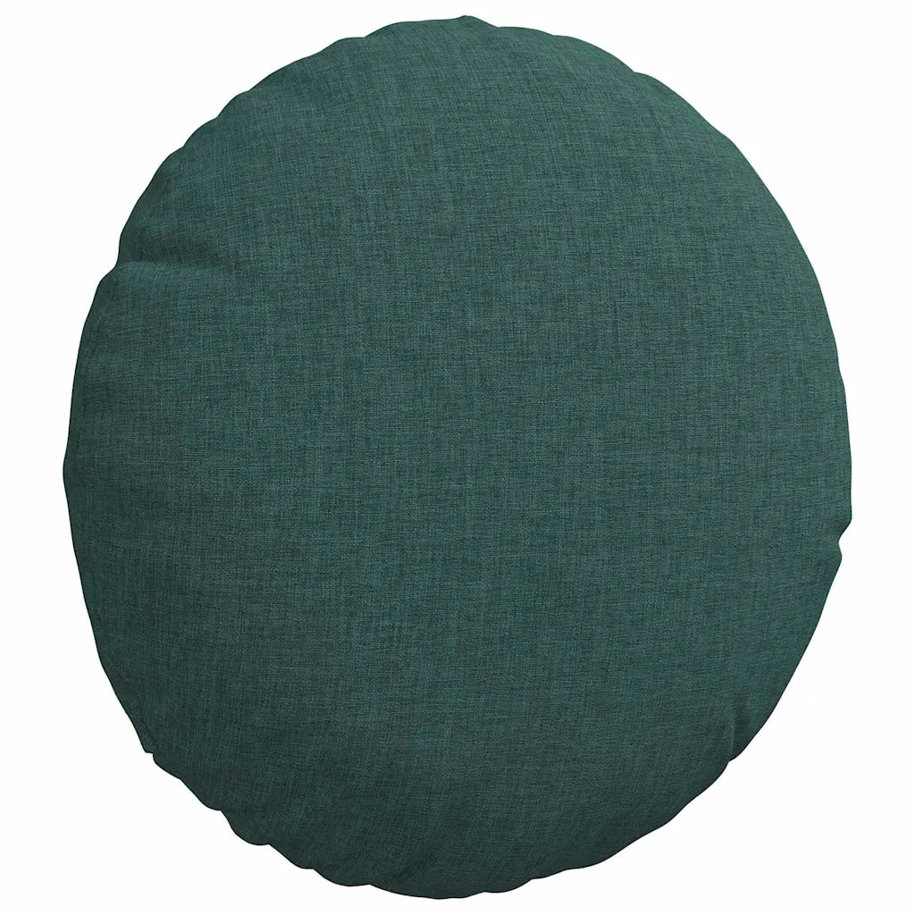 Cuscini per Seduta 2 pcs Verde Scuro Ø30 x 13 cm Tessuto