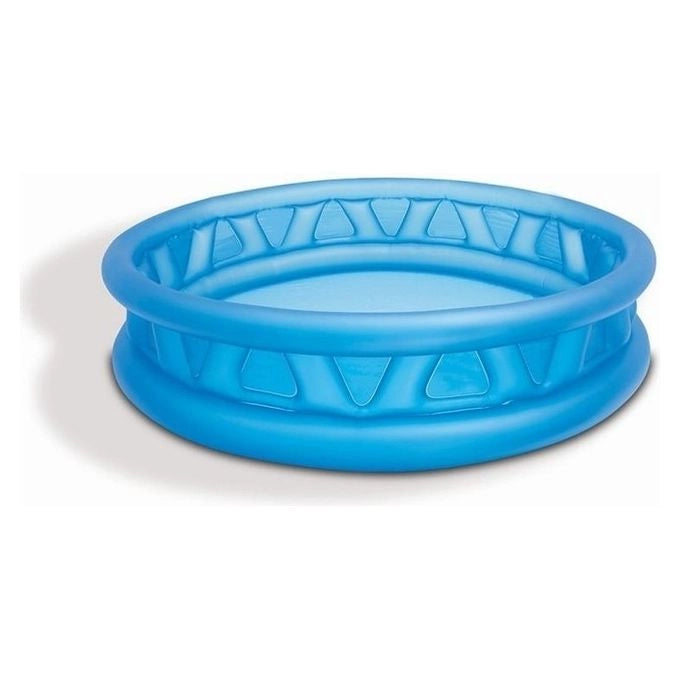 Intex 58431 Triangoli Soft Piscina Gonfiabile per Bambini 188x46 cm 666 L 3 Camere d'Aria 3+ anni colore Blu