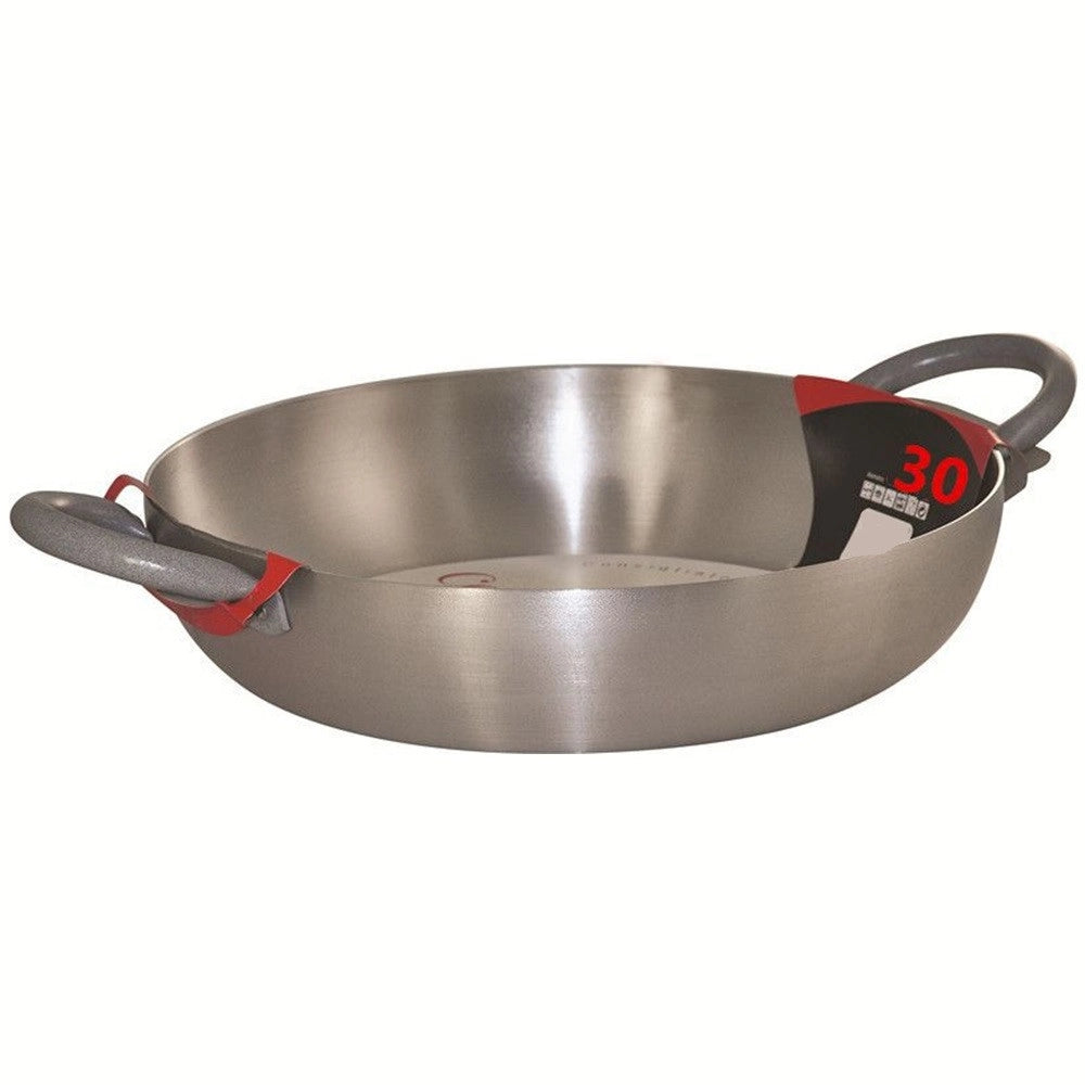 Trade Shop - Tegame In Alluminio Pentola Con Doppio Manico Soft Touch Ergonomici Da ø22 A 40cm Cucina -