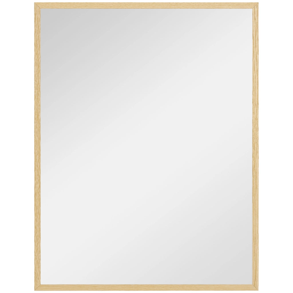 Specchio rettangolare per parete ¨C zephmum ¨C legno naturale 90x70 cm