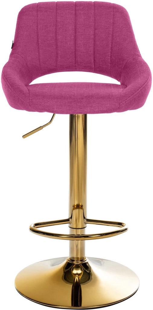 Sgabello da bar tessuto Milet oro 1