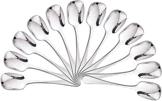 Scopa per ghiaccio in acciaio inossidabile - multifunzionale e duraturo - 12 pezzi - 14,5 x 3 cm
