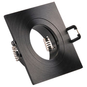 Faretto incasso quadrato nero GU10 FEBE Polux 323354
