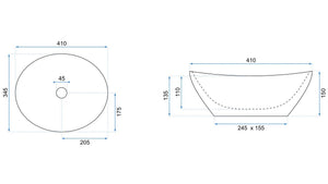 Lavabo Da Appoggio Rea Sofia White
