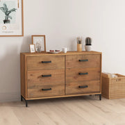 Credenza Marrone 110x35x70 cm in Legno Massello di Pino 349921