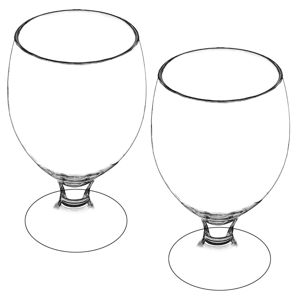 Bicchieri da birra KADAX, per cocktail, bevande, boccali, 370 ml, 2 pezzi, idea regalo