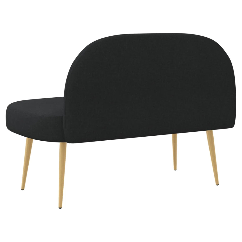 Panchina imbottita con schienale Nero 110 x 60 x 76 cm 42040758