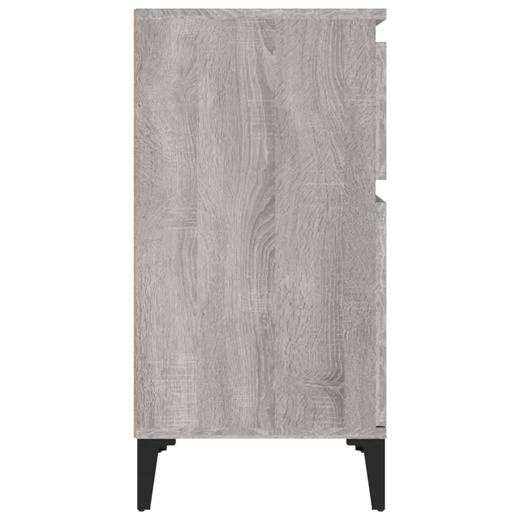 Comodino-Tavolino da notte Grigio Sonoma 40x35x70 cm 591257