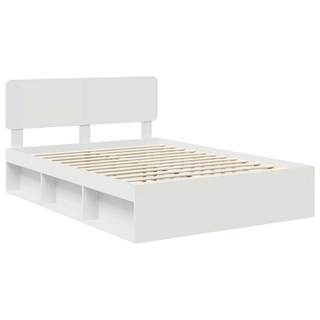 Struttura del letto Bianco 150 x 200 cm Pino massello 3412060