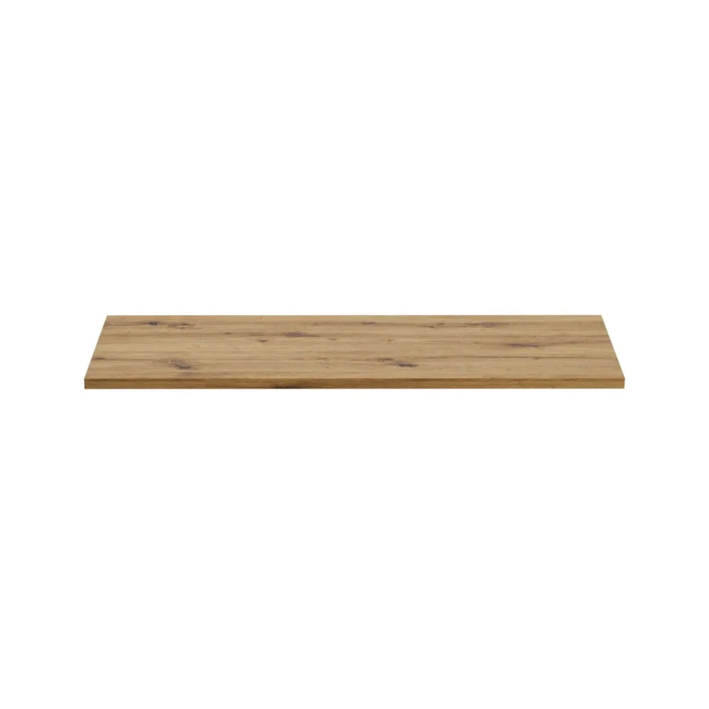 Piano per mobile sotto lavabo BRAZZA – 120 cm – Rovere chiaro – Spessore 2,5 cm – Da appoggiare