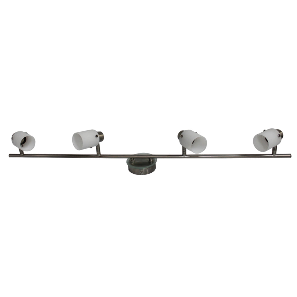 Stecca 4 Faretti con Vetro 1X11W - Serie Bruxelles ALEYAY