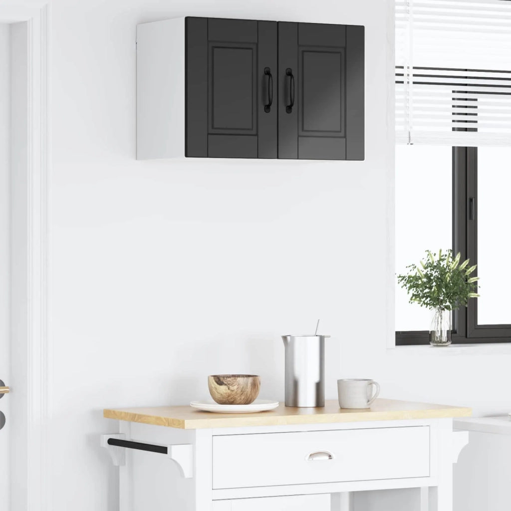 Armadietto a muro PORTO Nero 60 x 31 x 40 cm Legno multistrato
