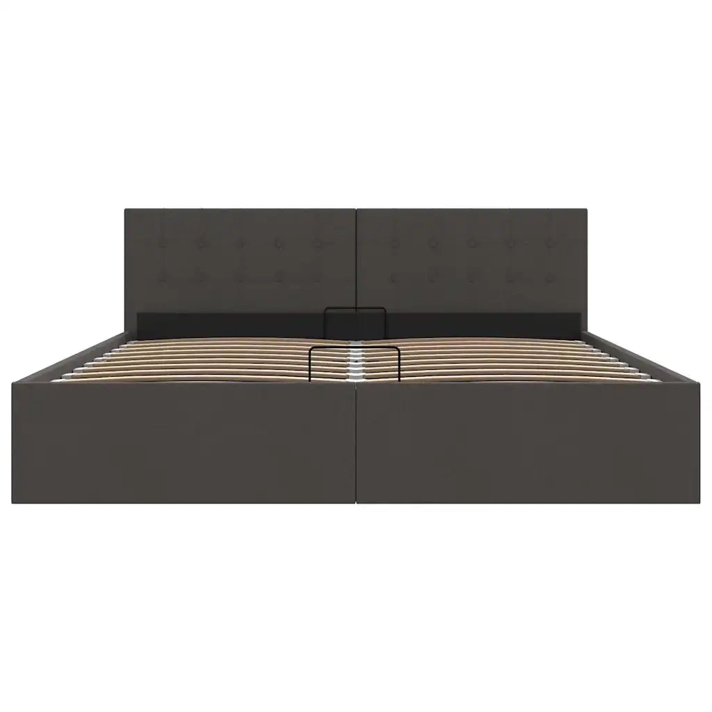 Giroletto con Contenitore  Grigio Scuro in Tessuto 180x200 cm  cod mxl 64204