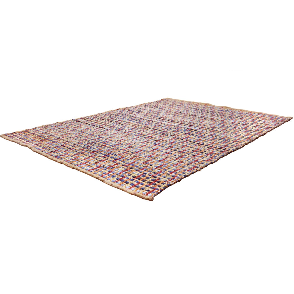 Tappeto Sienna 410 in juta e cotone intrecciato multicolore
