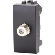 CONNETTORE F TV SAT DIRETTO ABL - NERO- 8 pezzi