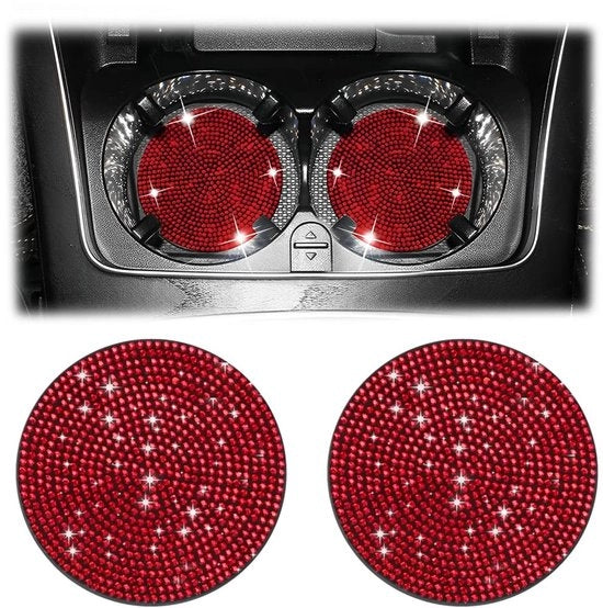 Sostegni Antiscivolo per Bicchieri - Supporto Autoadesivo per Tazze - Sostegni per Vetrini - Sostegni con Supporto - Sostegni Nero - Diametro 7 cm - 2 Pezzi