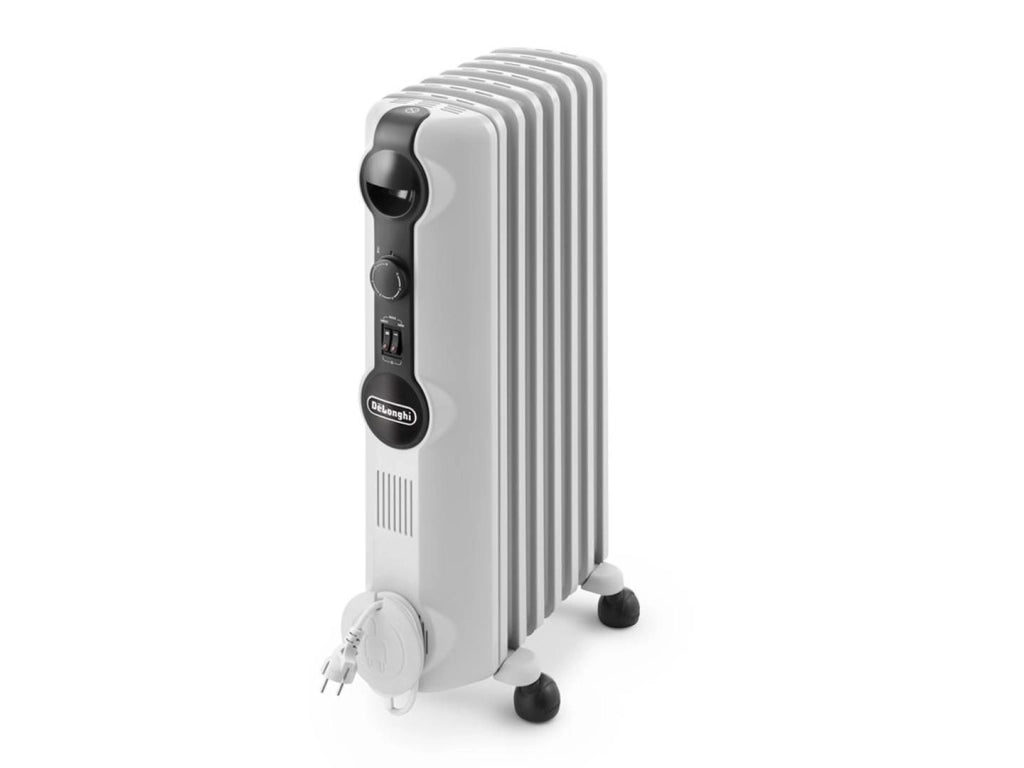 De'Longhi TRRS0715 Radia S Radiatore ad Olio 7 Elementi 1500 W 3 Livelli di Potenza per ambienti fino a 45 m³ colore Bianco