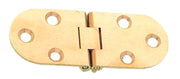 CERNIERA A BISCOTTO C/FERMO OTTONE SAT 80X30 MM**- MARIVA- 24,0 pz
