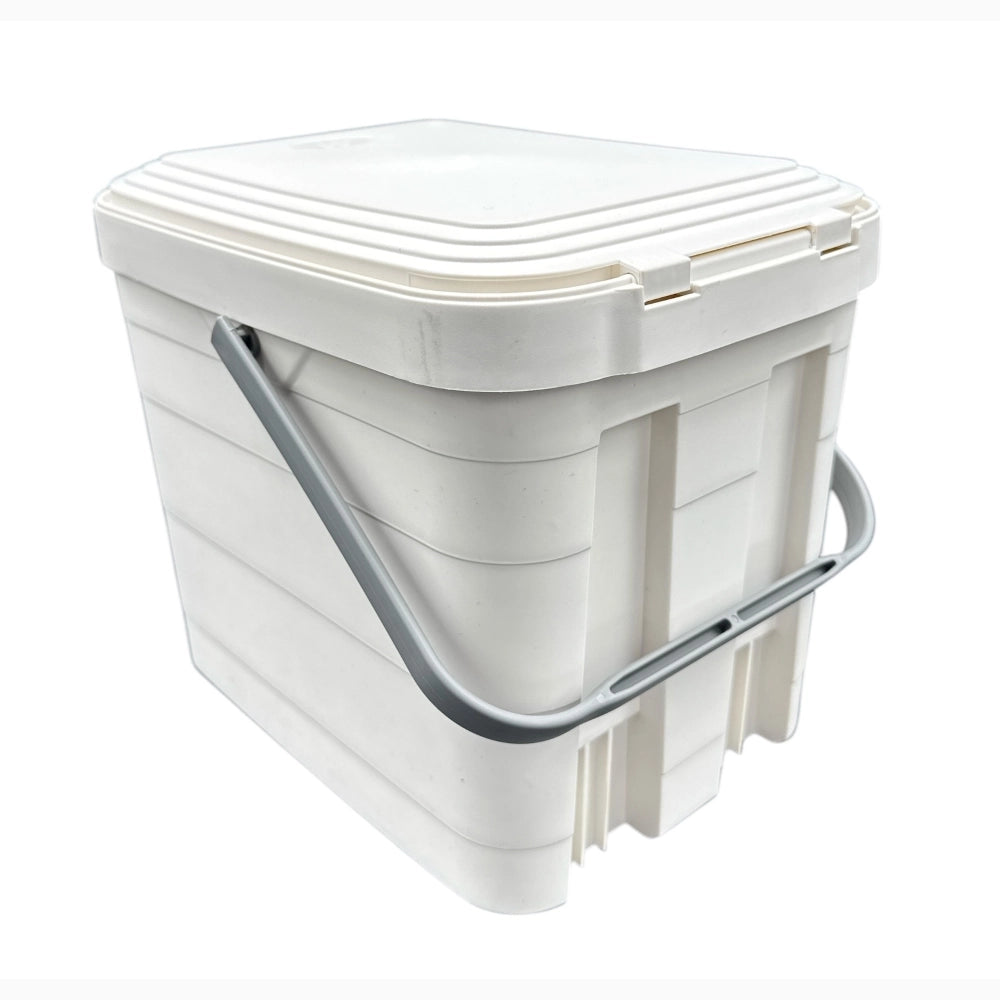 Pattumiera Sottolavello Differenziata per cassetto Cucina 8 Litri Bianca 27x20x23H cm