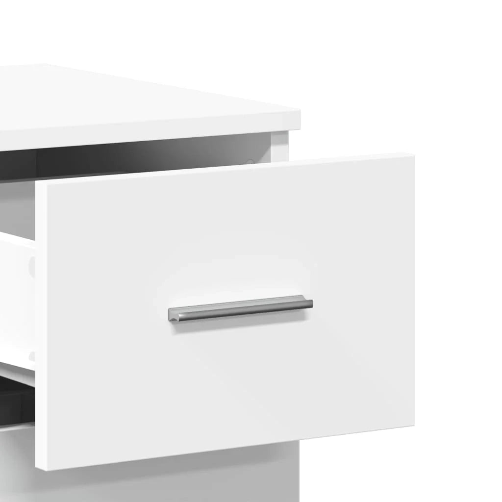 Buffet credenza cassettiera armadio mobile contenitore organizer per cucina soggiorno salotto 59 x 39 x 80 cm legno ingegnerizzato bianco 02_0030326
