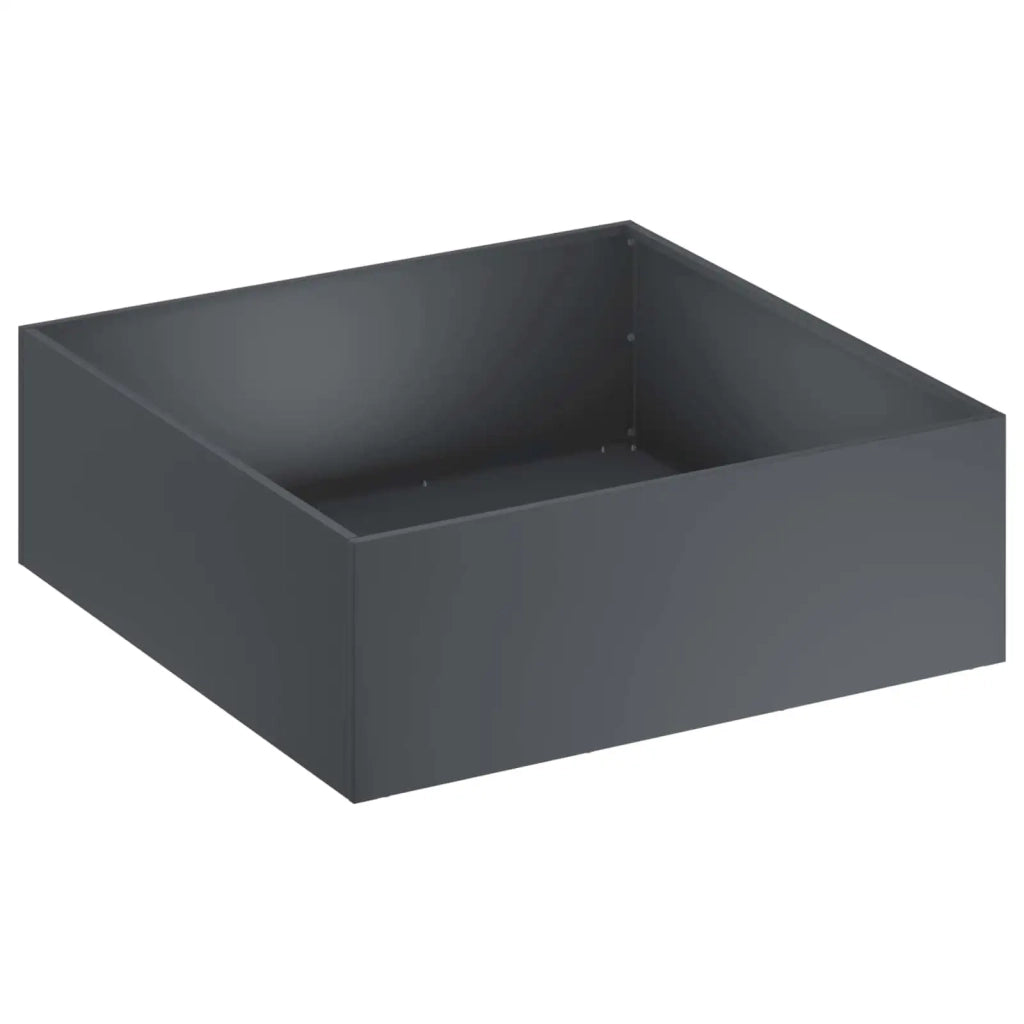 Vaso da giardino 2 pz Antracite 60 x 60 x 20 cm 8004999