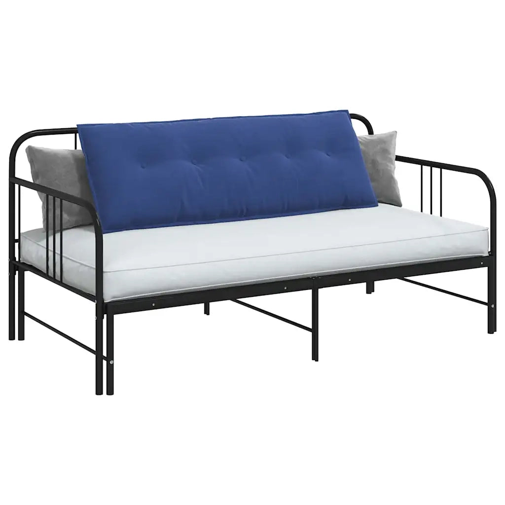 Cuscino per Schiena | Cuscino dorsale Blu Polizia 140 x 50 cm Tessuto in Cords