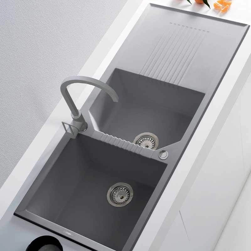 Piletta Elleci Salterello Automatica 2 vie 3,5" Element Pop-Up Push Control Acciaio Lucido - ASP23002