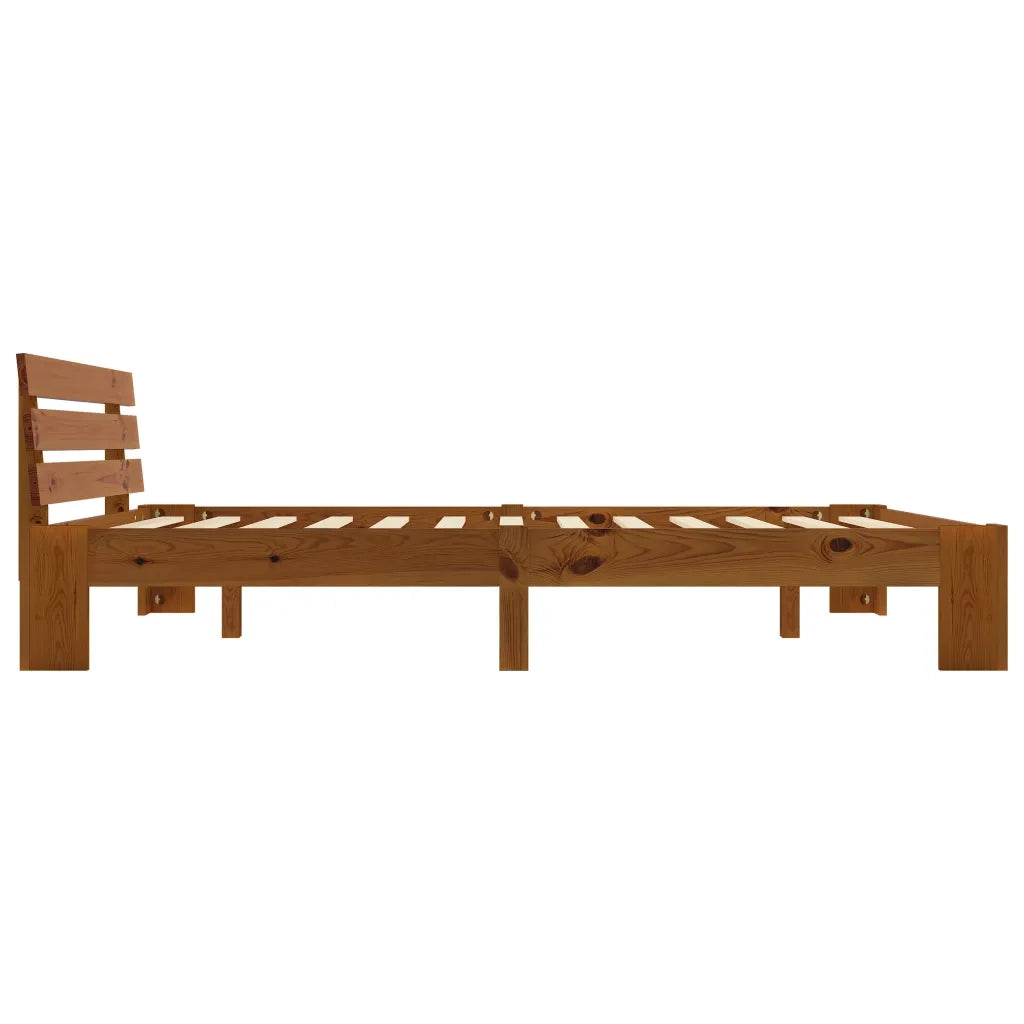 Giroletto senza Materasso Ambrato 180x200 cm in Legno di Pino 283183