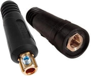 2 pezzi di cavo TIG da connessione rapida nero per apparecchiature di TIG per maschio e femmina DKJ50-70