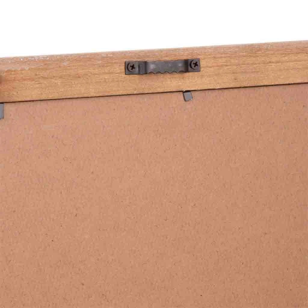 Cornice in legno e tessuto