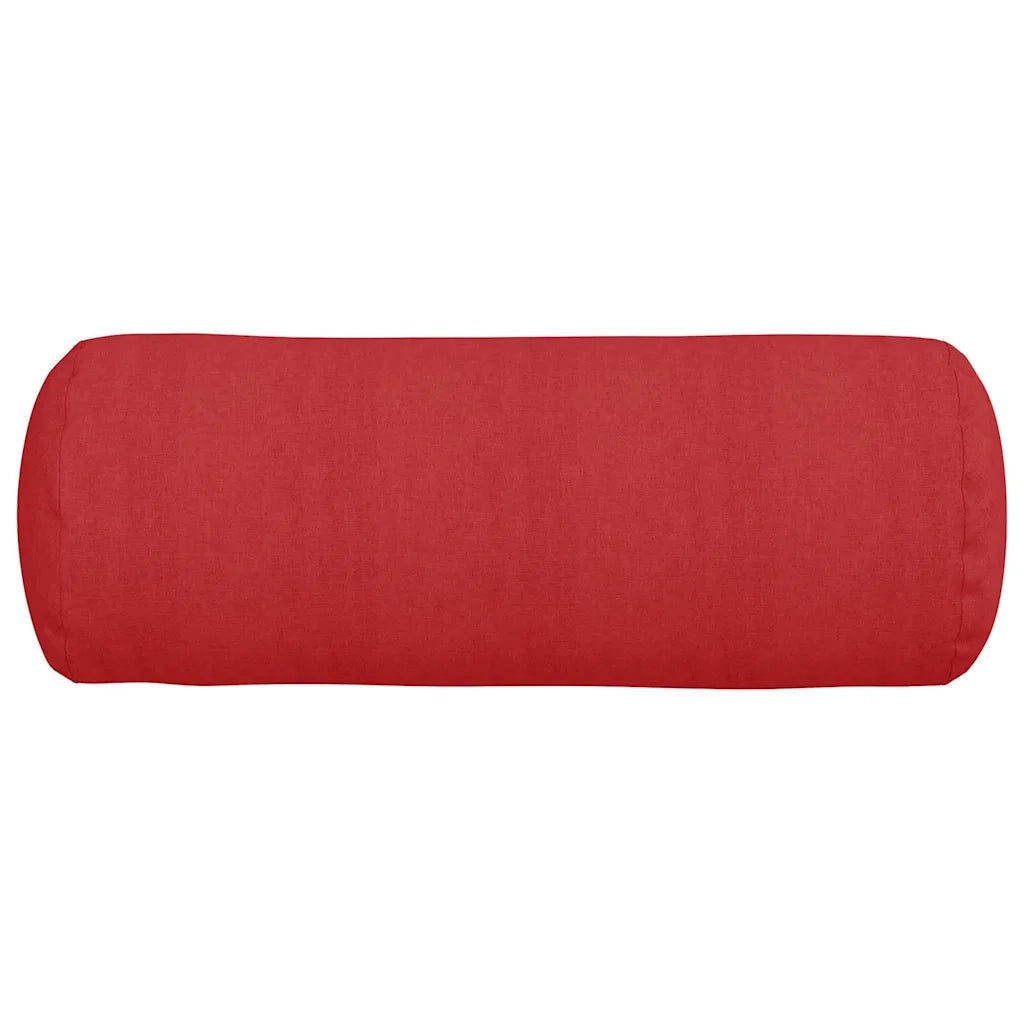 Cuscini a rullo 2 pcs Rosso Ø 25 x 70 cm Tessuto