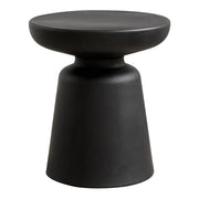 Tavolino/consolle rotondo diametro 44 x 40 cm plastica nera 03_0010832