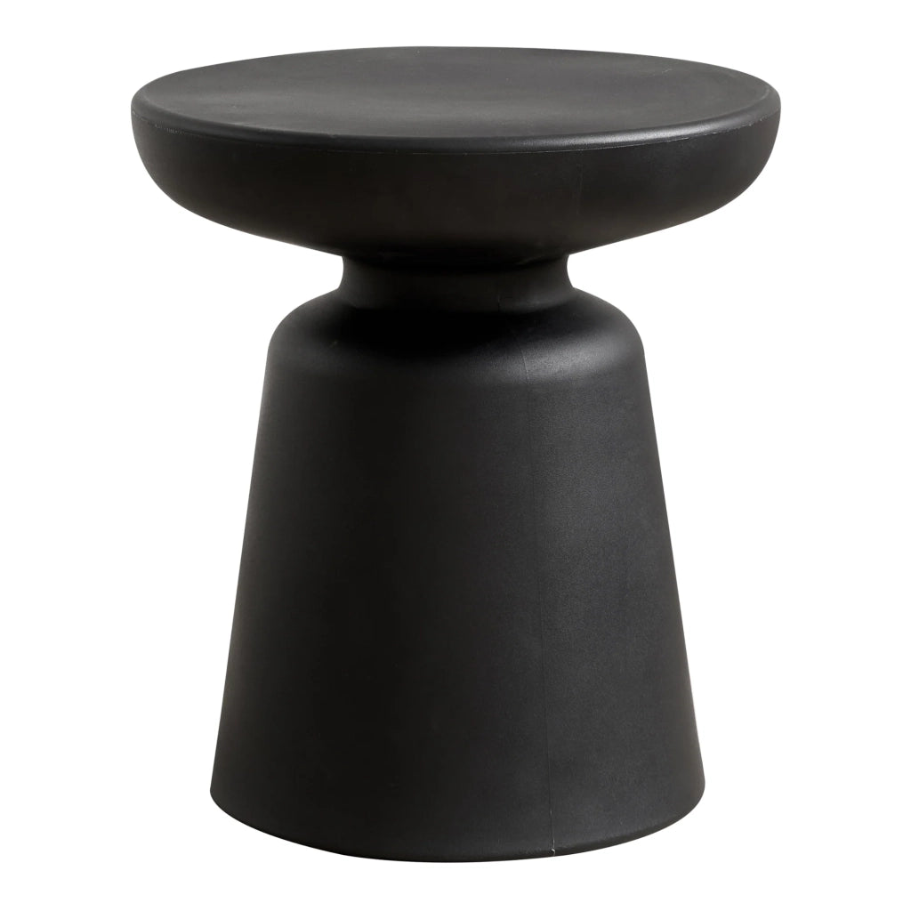 Tavolino/consolle rotondo diametro 44 x 40 cm plastica nera 03_0010832