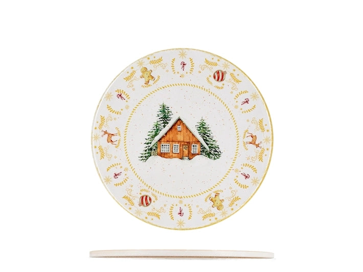Sottopentola tonda in ceramica decorato Volpe
