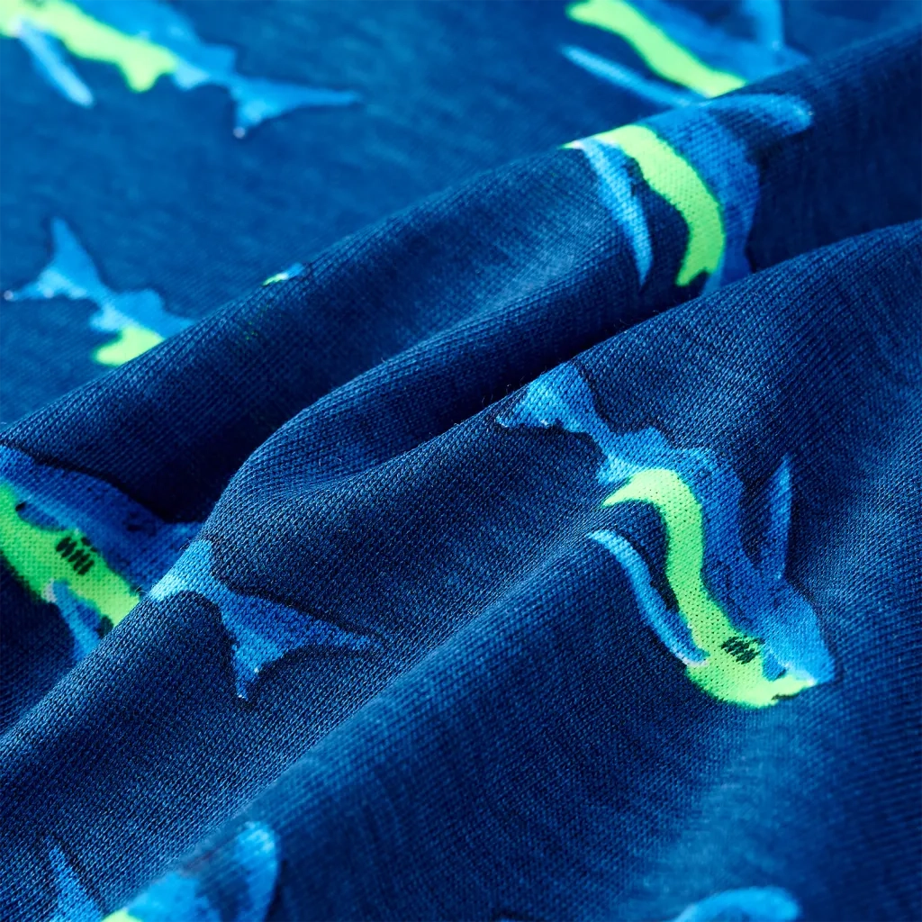 Maglietta da Bambino Blu Scuro 92 12304