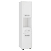 Colonna da bagno AKORD FIN Bianca 30 cm 2 ante 1 cassetto 30x30x140 cm