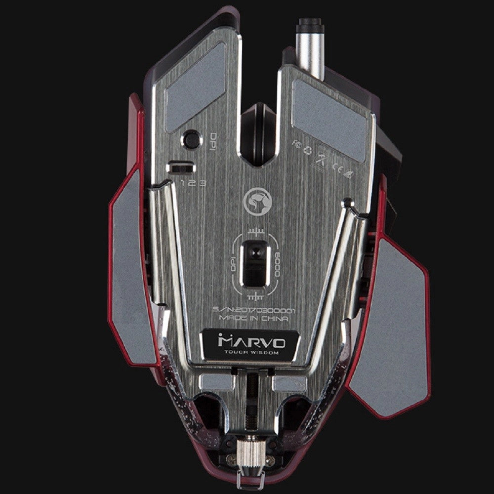 Trade Shop - Marvo Scorpion G980 Gaming Mouse Wireless 6000dpi Luminoso 6 Tasti Programmabili -