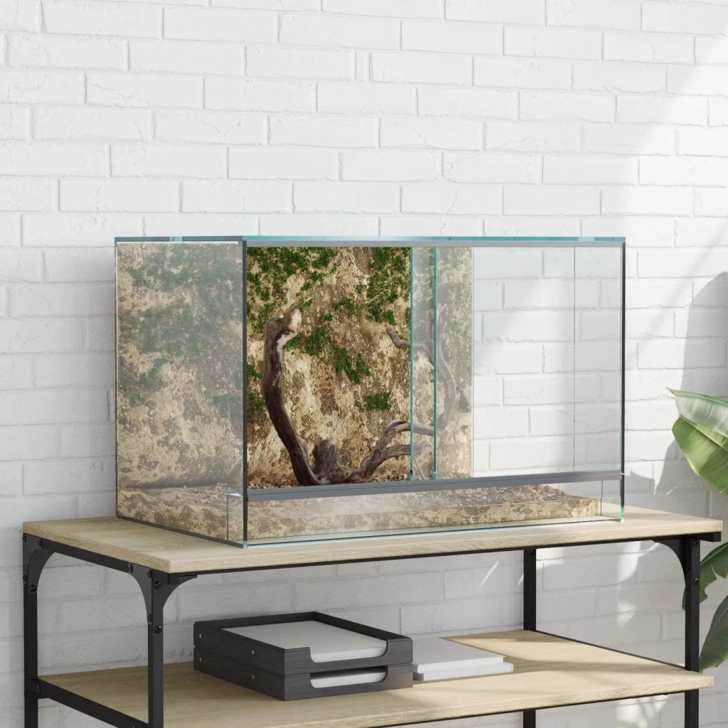 Terrario con archiviazione Trasparente 60 x 40 x 40 cm Vetro CFW6758429