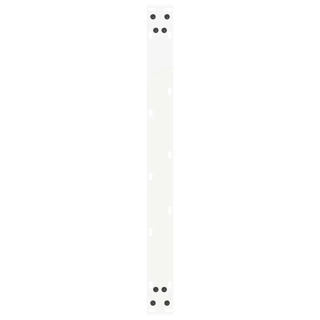Gambe per Tavolino da CaffÃ¨ a Forma di U 2 pz Bianche 70x(42-43) cm Acciaio