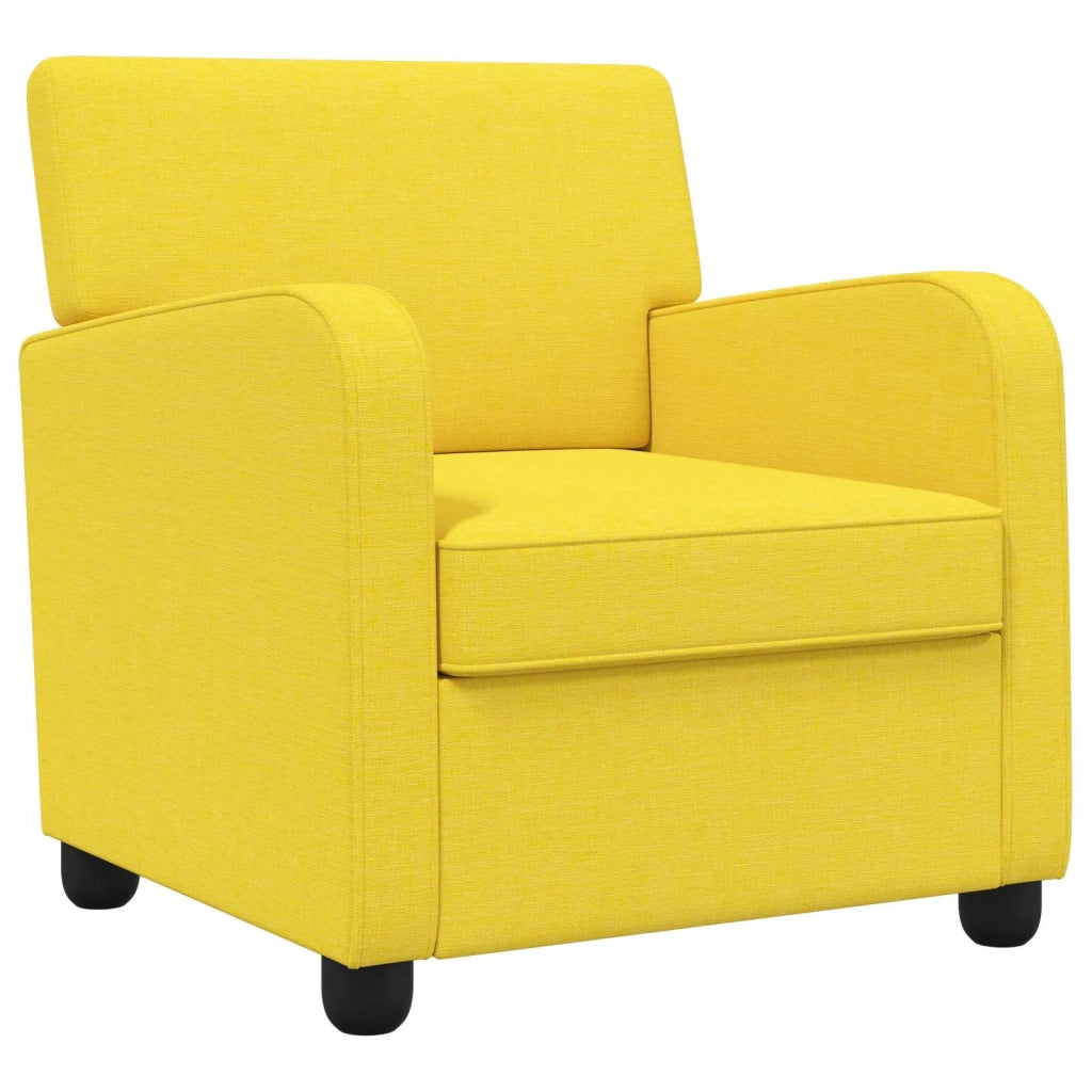 Poltrona Giallo Chiaro Tessuto 42043402