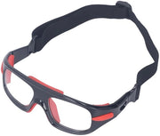 Basketbalocchiali con Lenti Basse - Struttura Leggera - Protezione Anticollisione - Custodia per Occhiali - Occhiali da Sport - Struttura in PC Resistente