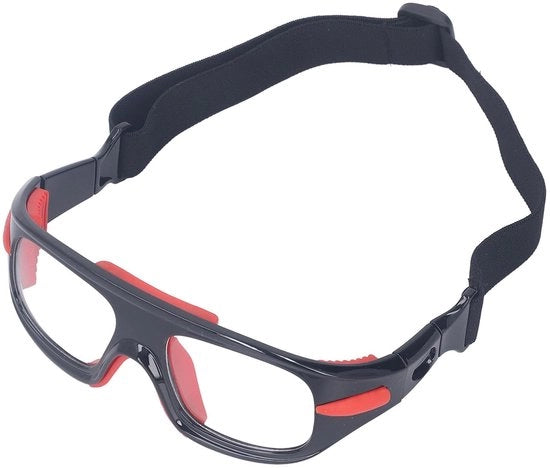 Basketbalocchiali con Lenti Basse - Struttura Leggera - Protezione Anticollisione - Custodia per Occhiali - Occhiali da Sport - Struttura in PC Resistente