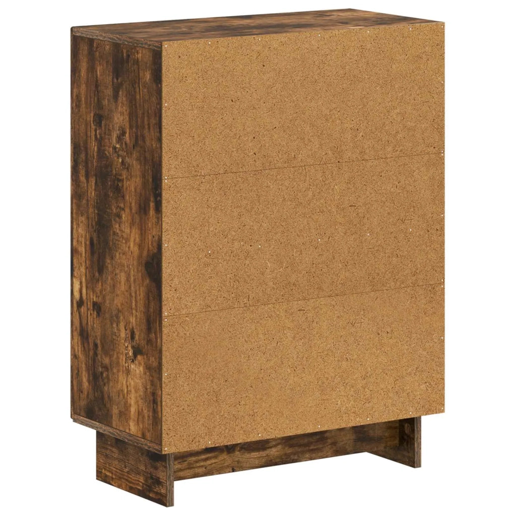 Mobiletto da Bagno EDE Rovere Fumo 59,5 x 31 x 80 cm 895960