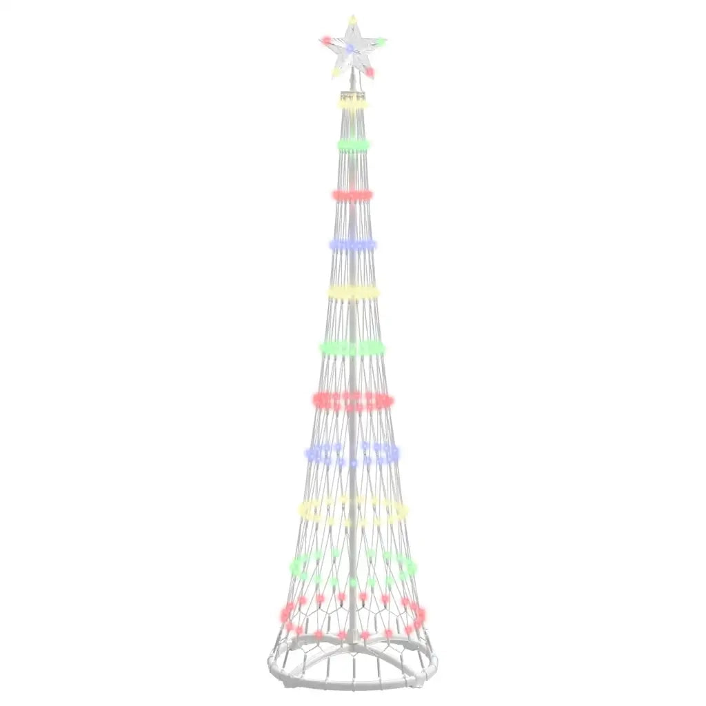 Albero di Natale LED Multicolore 51 x 51 x 190 cm Metallo 42018774