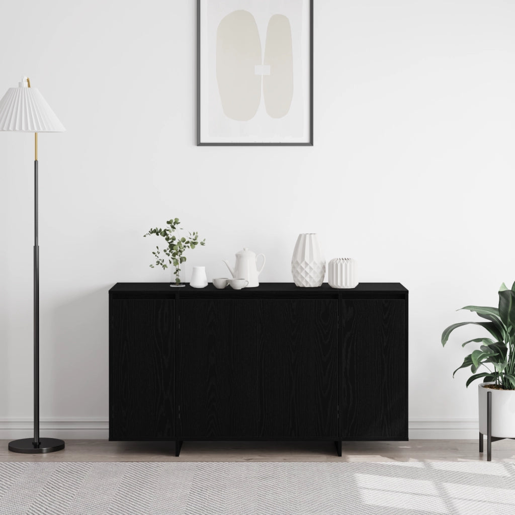 Credenza in Rovere Nero Rovere nero Impiallacciatura in legno