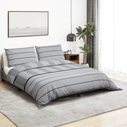 Set Copripiumino Grigio 140x200 cm in Cotone