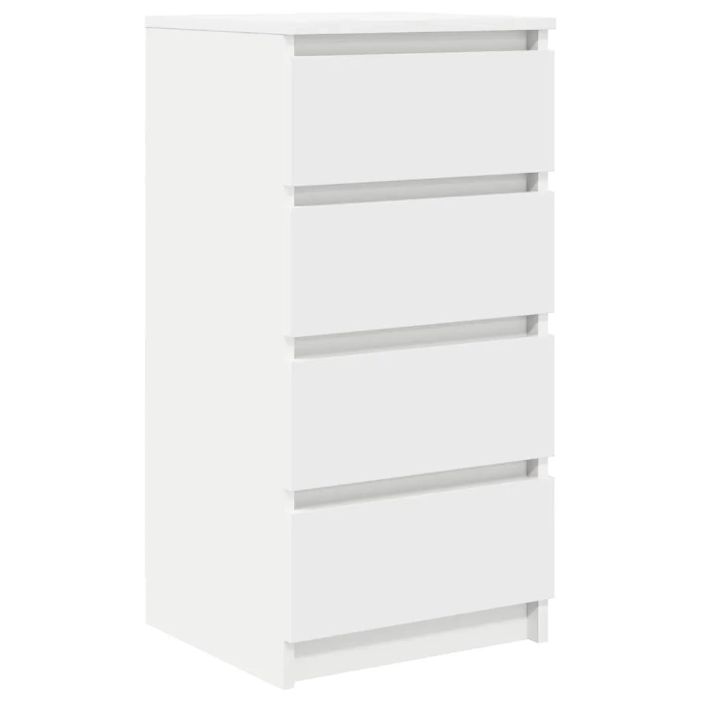 vidaXL Credenza Bianca 37,5x35x76 cm in Legno Multistrato