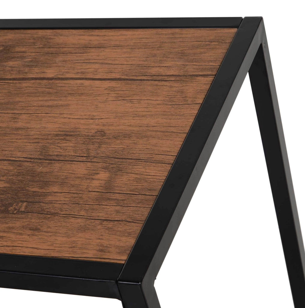 Set da pranzo con tavolo e 2 sedie 90x47x76 cm; compatto; MDF; naturale